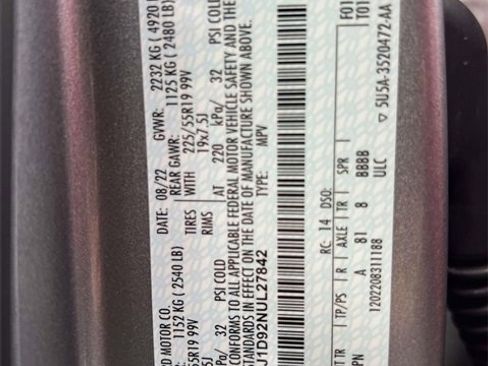 Certified 2022 Lincoln Corsair AWD w/ Premium Package image 19