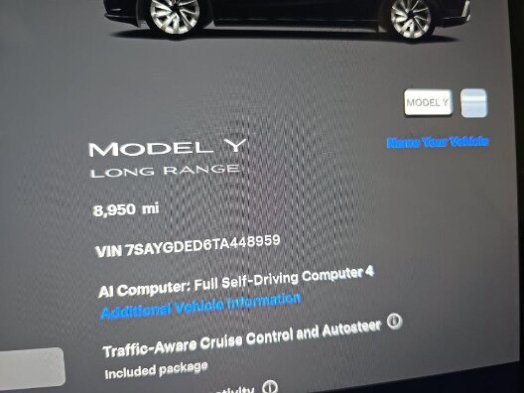 Used 2026 Tesla Model Y Long Range RWD image 3