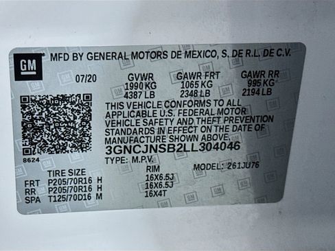 Used 2020 Chevrolet Trax LS w/ Tint and Cruise Package AWD/4WD image 28