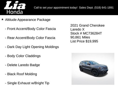 Used 2021 Jeep Grand Cherokee Laredo X AWD/4WD image 8