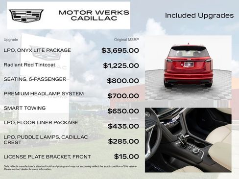 Certified 2023 Cadillac XT6 Sport w/ LPO, Onyx Lite Package image 9