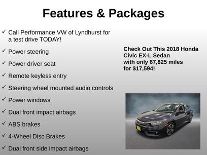 Used 2018 Honda Civic EX-L