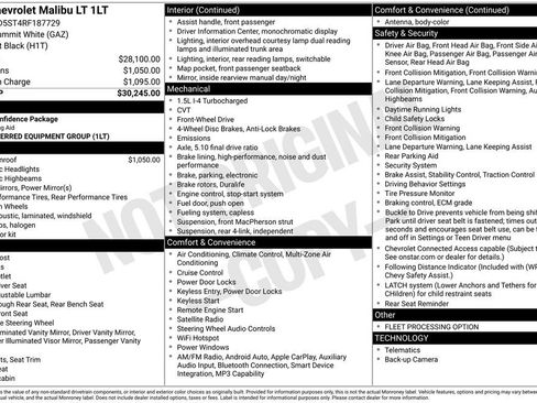 Used 2024 Chevrolet Malibu LT FWD image 35