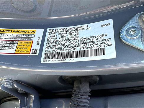 Certified 2023 Honda Accord EX-L image 14