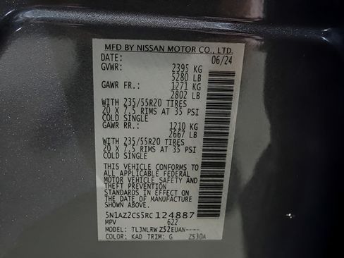 Used 2024 Nissan Murano SL AWD/4WD image 30
