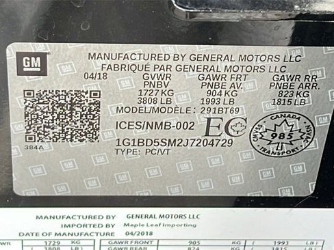 Used 2018 Chevrolet Cruze LT image 12