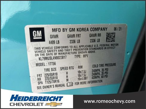 Certified 2022 Chevrolet TrailBlazer RS AWD/4WD image 7