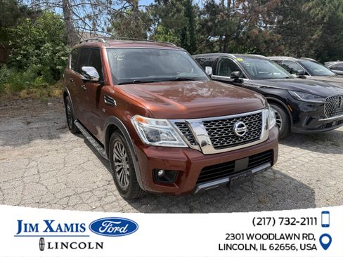 Used 2018 Nissan Armada Platinum w/ Captain Seat Package RWD image 1