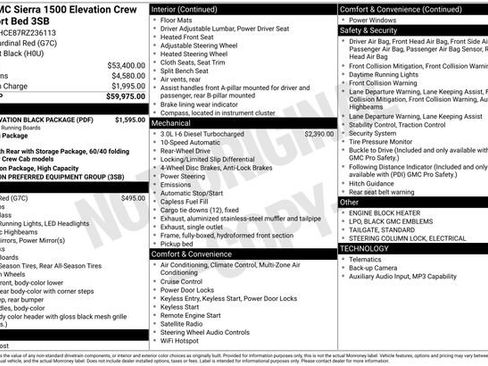 Used 2024 GMC Sierra 1500 Elevation w/ LPO, Elevation Black Package RWD image 7