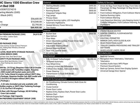 New 2026 GMC Sierra 1500 Elevation w/ Elevation Premium Package AWD/4WD image 44