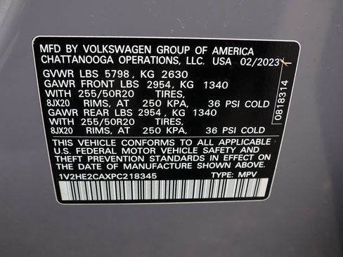 Used 2023 Volkswagen Atlas Cross Sport SE w/ Black Wheel Package image 41