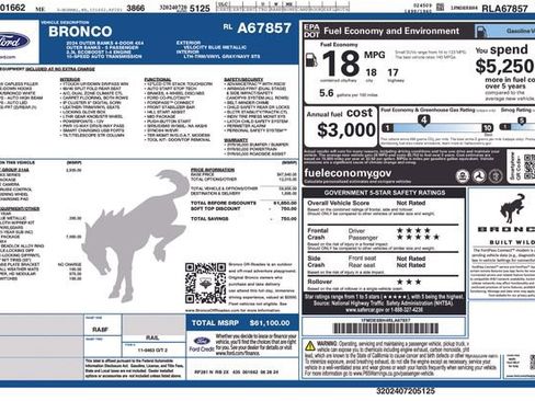 New 2024 Ford Bronco Outer Banks w/ Sasquatch Package image 4