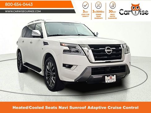 Used 2021 Nissan Armada Platinum w/ Captain's Chairs Package image 1