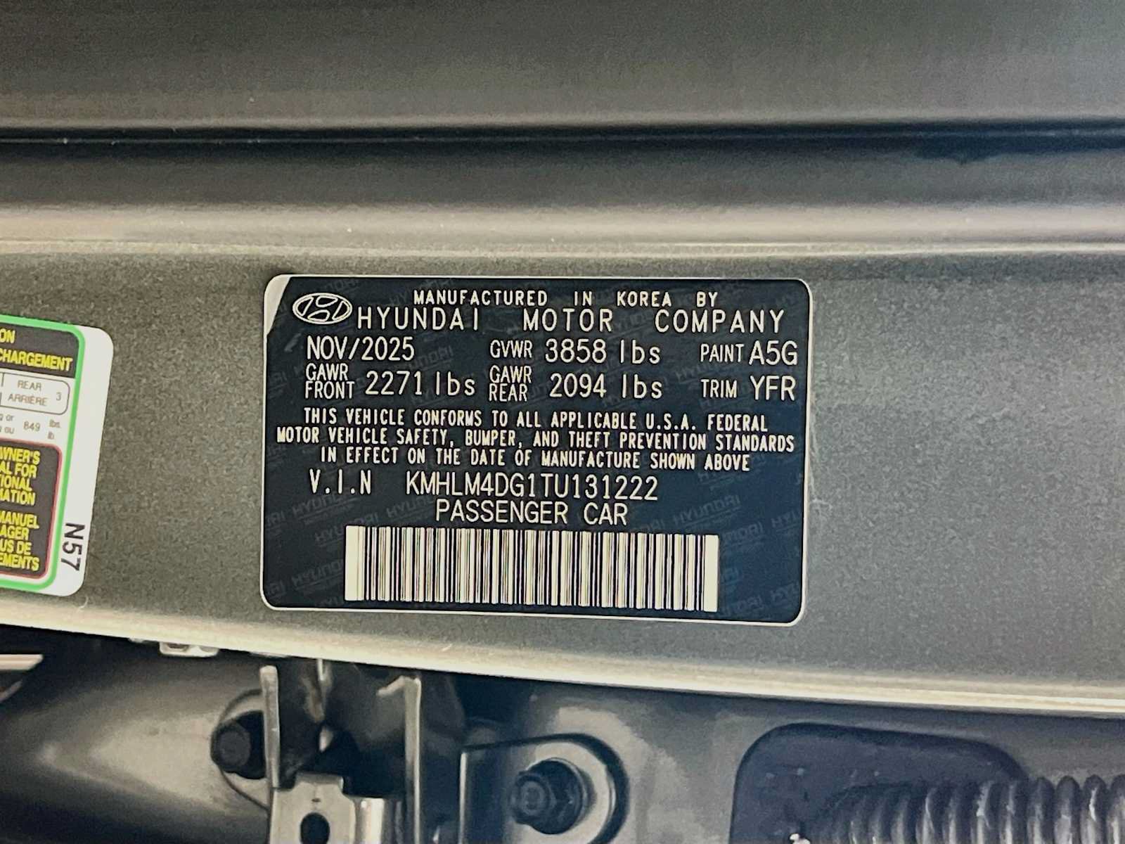 Certified 2026 Hyundai Elantra Sport w/ Cargo Package FWD image 30