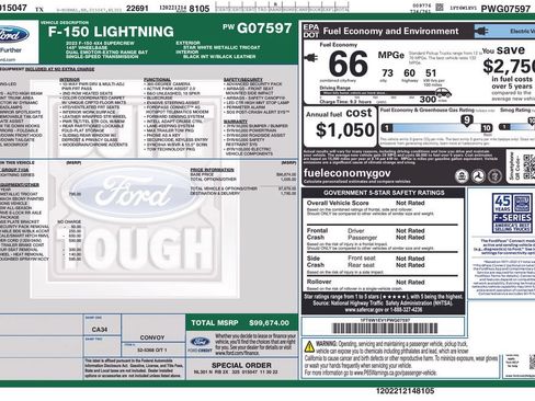 Used 2023 Ford F150 Lightning Platinum AWD/4WD image 41