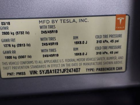 Used 2018 Tesla Model S 75D AWD/4WD image 29