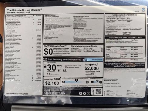 New 2026 BMW 430i xDrive 430i xDrive w/ Premium Package image 17