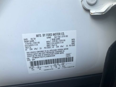 Certified 2020 Ford Explorer XLT RWD image 18