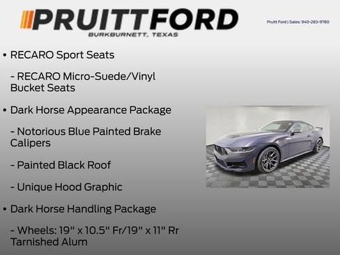 New 2025 Ford Mustang Dark Horse w/ Dark Horse Handlin Package image 13