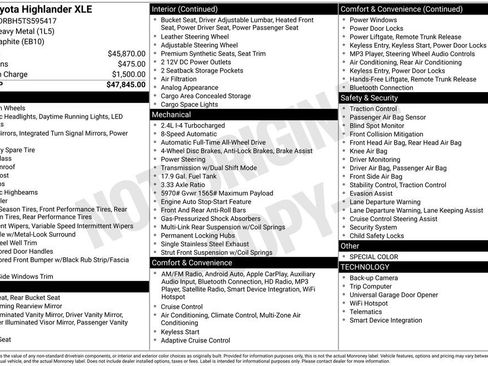 Used 2026 Toyota Highlander XLE image 33