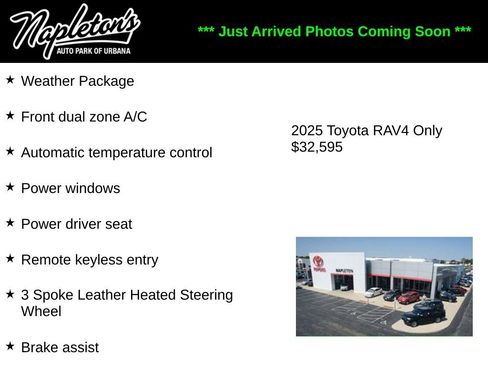 Used 2025 Toyota RAV4 XLE w/ Weather Package FWD image 1