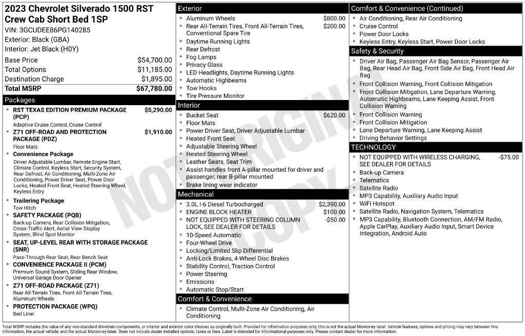Used 2023 Chevrolet Silverado 1500 RST AWD/4WD image 2