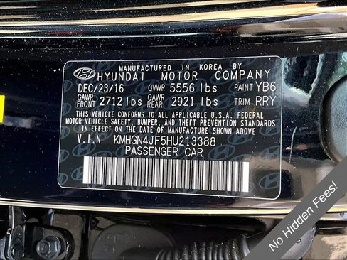 Used 2017 Genesis G80 5.0 Ultimate RWD image 30