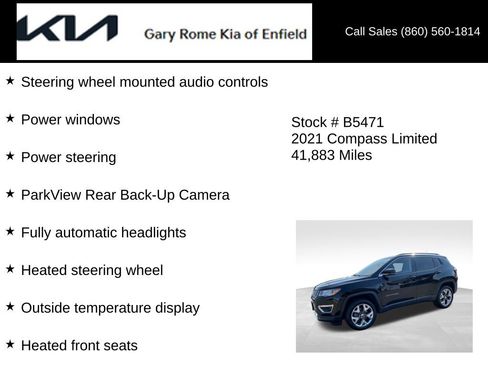 Used 2021 Jeep Compass Limited AWD/4WD image 19