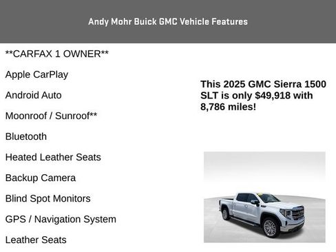 Used 2025 GMC Sierra 1500 SLT w/ SLT Premium Package AWD/4WD image 4