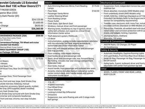 Used 2005 Chevrolet Colorado LS w/ Power Convenience Package image 4