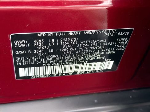 Used 2016 Subaru Outback 2.5i Limited image 36