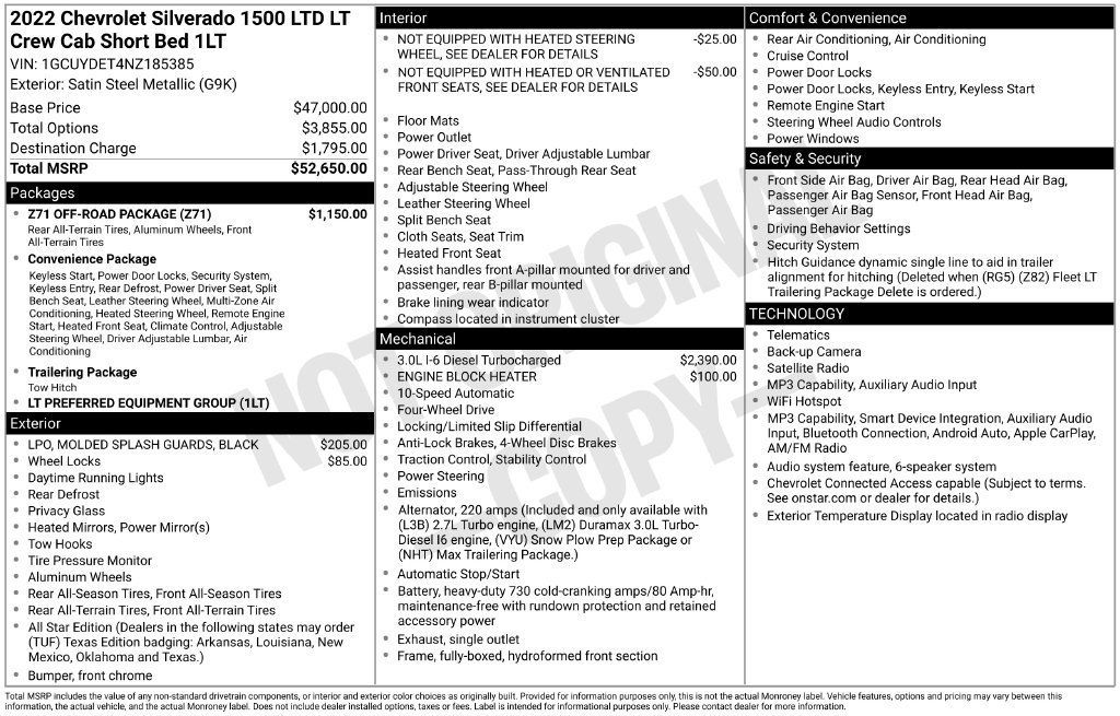 Used 2022 Chevrolet Silverado 1500 Limited LT AWD/4WD image 24