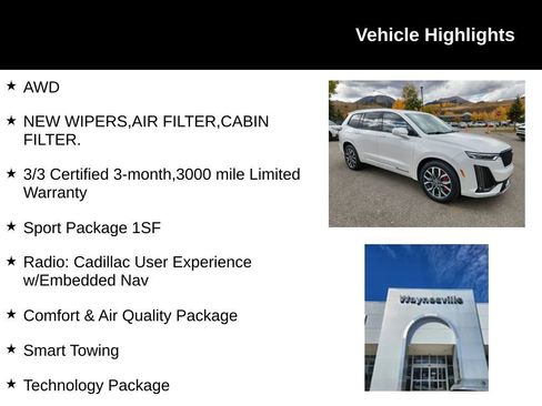 Used 2022 Cadillac XT6 Sport w/ Technology Package image 2