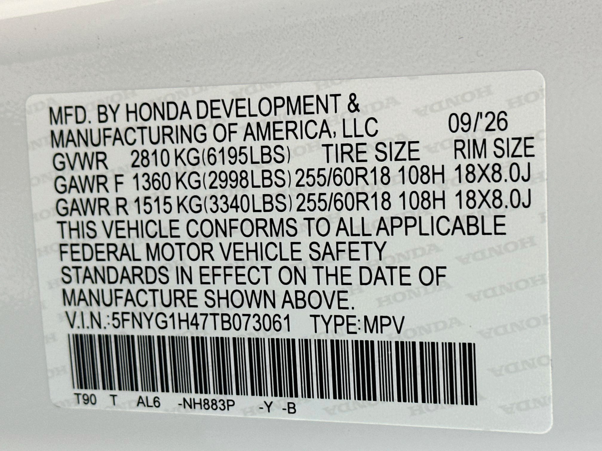 New 2026 Honda Pilot EX-L image 32