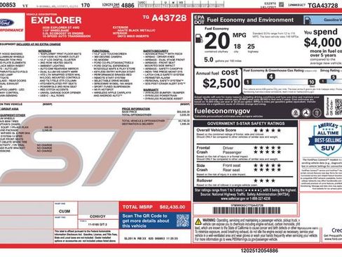 New 2026 Ford Explorer ST w/ Sun And Sound Package AWD/4WD image 10