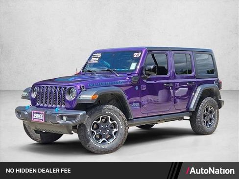 Used 2023 Jeep Wrangler Unlimited Rubicon 4xe w/ Safety Group AWD/4WD image 1