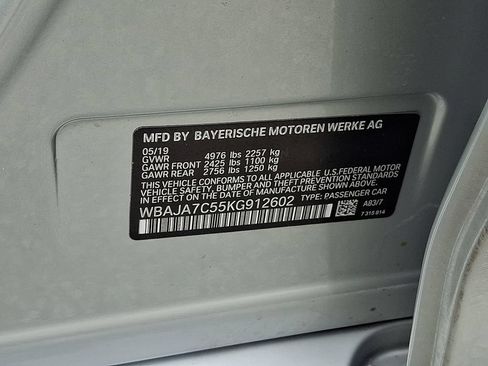 Used 2019 BMW 530i xDrive w/ Convenience Package AWD/4WD image 28