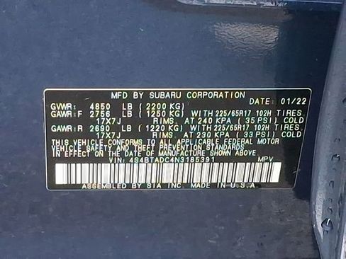 Certified 2022 Subaru Outback Premium image 26