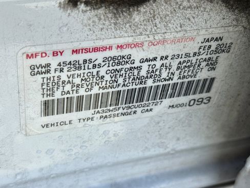 Used 2012 Mitsubishi Lancer Evolution MR AWD/4WD image 33