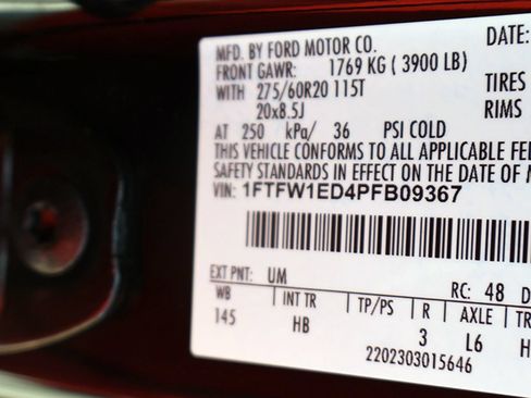 Used 2023 Ford F150 Lariat w/ Equipment Group 502A High AWD/4WD image 54