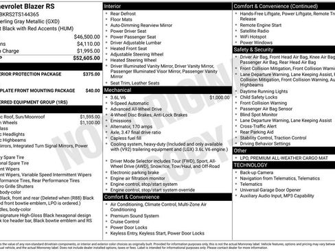 New 2026 Chevrolet Blazer RS AWD/4WD image 6