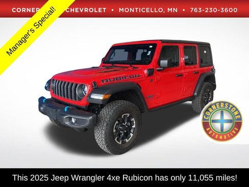 Used 2025 Jeep Wrangler Unlimited Rubicon 4xe w/ Safety Group AWD/4WD image 1