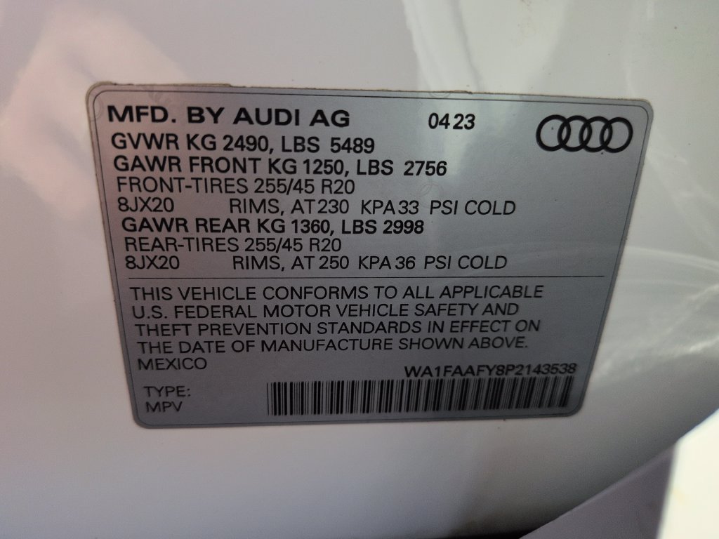 Used 2023 Audi Q5 2.0T Prestige w/ Prestige Package AWD/4WD image 29