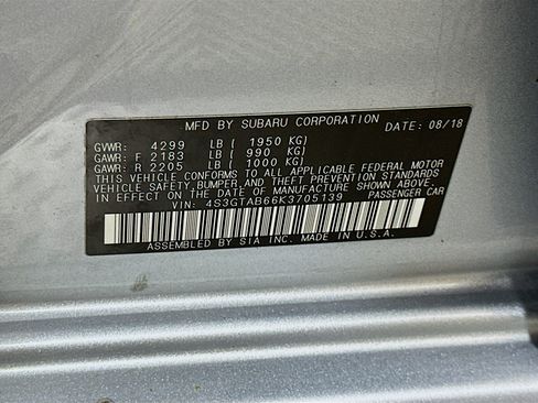 Used 2019 Subaru Impreza 2.0i w/ Eyesight AWD/4WD image 12