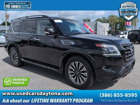 Used 2021 Nissan Armada SL w/ Midnight Edition Package RWD image 1