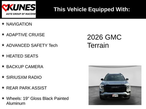 Used 2026 GMC Terrain Elevation w/ Elevation Premium Package AWD/4WD image 3