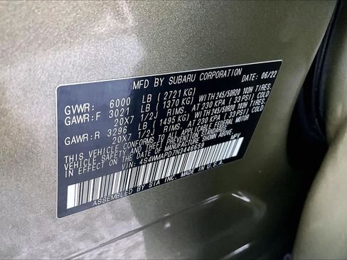 Used 2022 Subaru Ascent Limited w/ Technology Package image 33