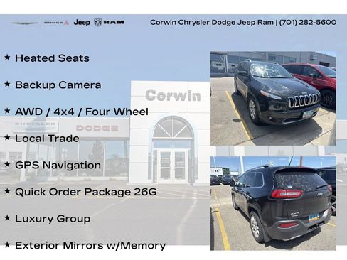 Used 2014 Jeep Cherokee Limited w/ Luxury Group AWD/4WD image 8