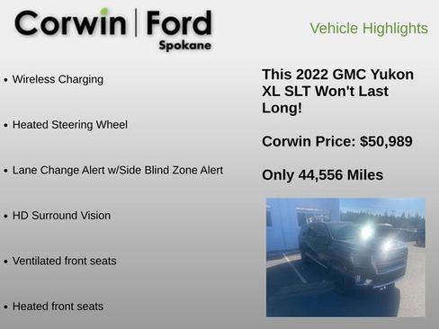 Used 2022 GMC Yukon XL SLT w/ SLT Luxury Package image 17