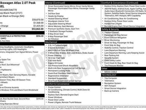Used 2024 Volkswagen Atlas Peak Edition SEL AWD/4WD image 44